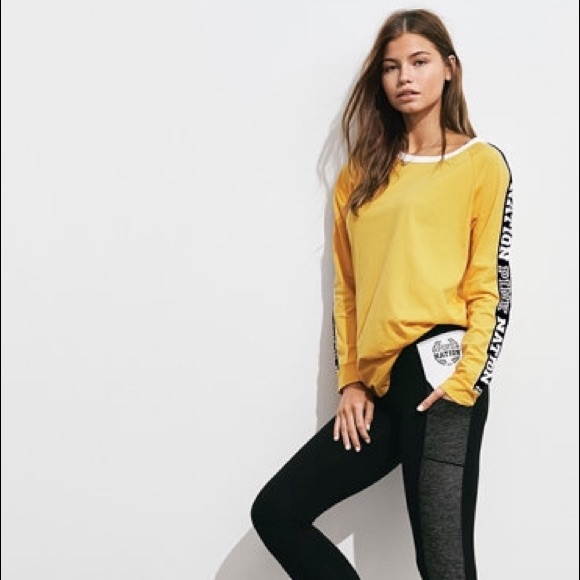 PINK Victoria's Secret Tops - NEW Victoria’s Secret PINK Golden Glow Campus Tee